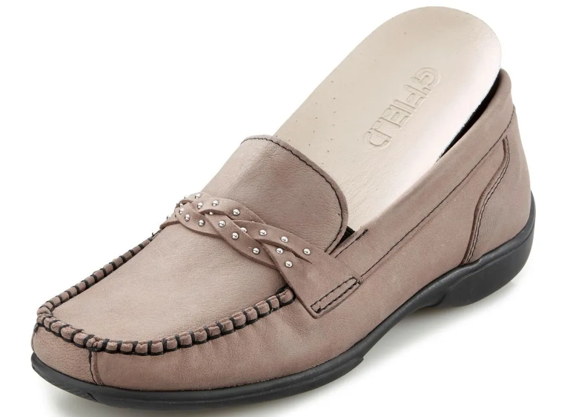 ELENA EDEN, bequeme Damen-Slipper, Weite H, mit herausnehmbarem Fußbett