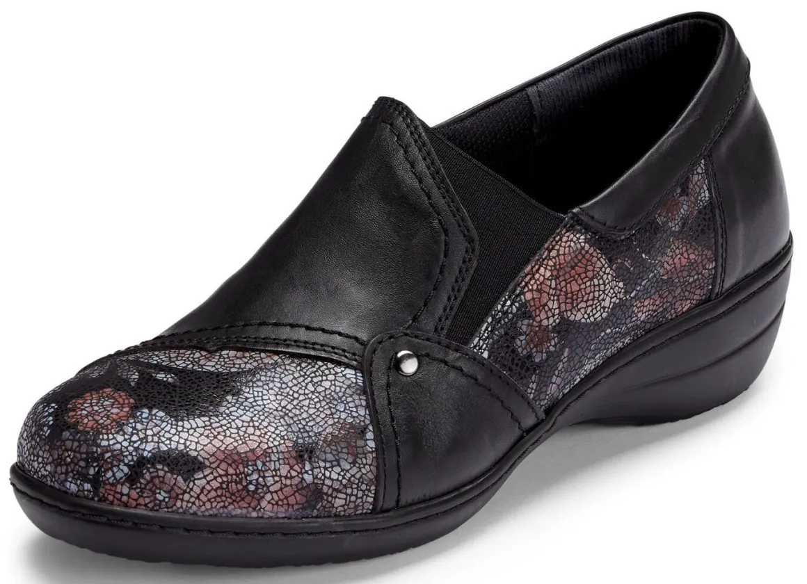ELENA EDEN, bequeme Damen-Slipper, Weite H, mit herausnehmbarem Fußbett