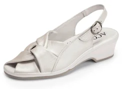 ELENA EDEN, elegante Damen-Sandalen, Weite G, aus Leder