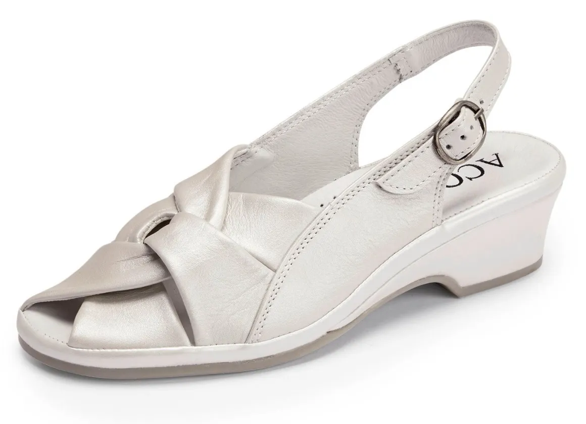 ELENA EDEN, elegante Damen-Sandalen, Weite G, aus Leder