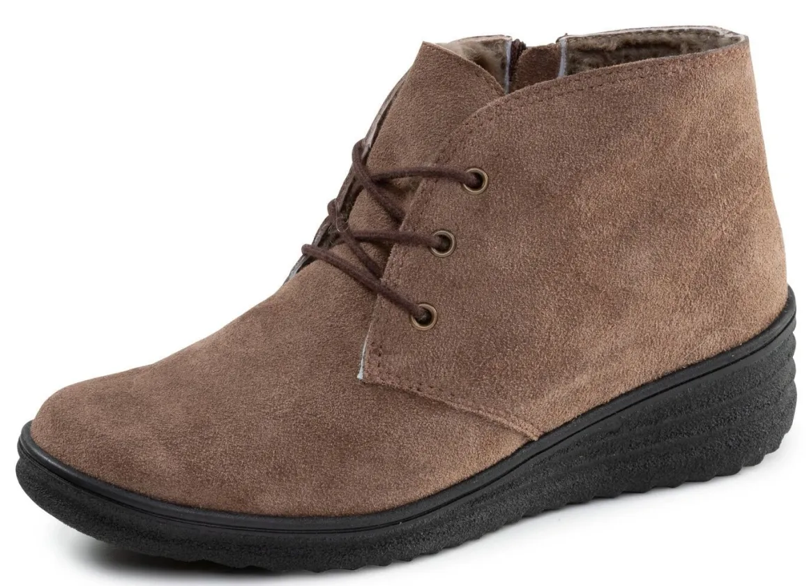ELENA EDEN, gefütterte Damen-Boots, Winterschuhe, mit Lammfell
