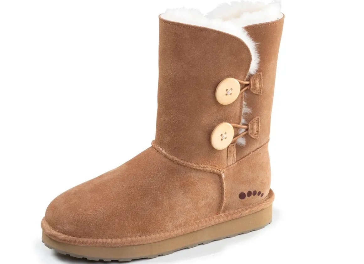 ELENA EDEN, gefütterte Damen-Stiefel, Winterschuhe, mit Lammfell