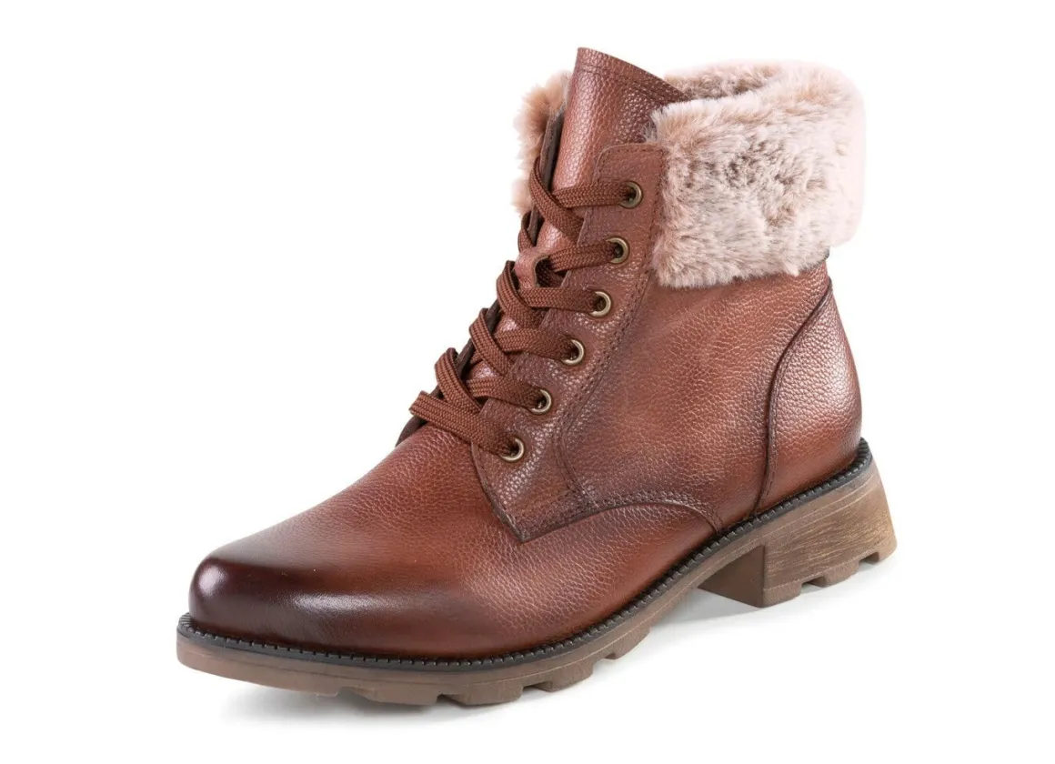 ELENA EDEN, gefütterte Damen-Stiefeletten, Winterschuhe, Weite G, mit herausnehmbarem Fußbett