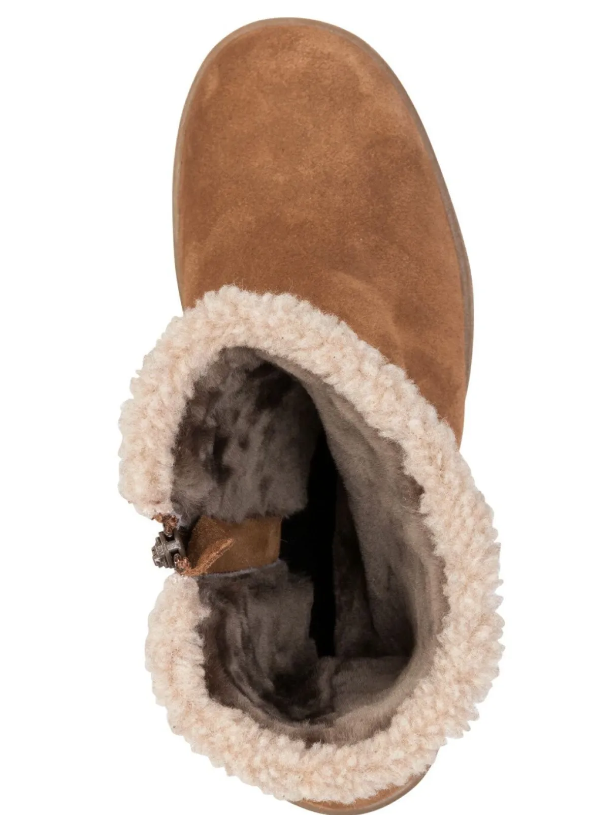 ELENA EDEN, gefütterte Damen-Stiefel, Winterschuhe, Weite H, mit Lammfell