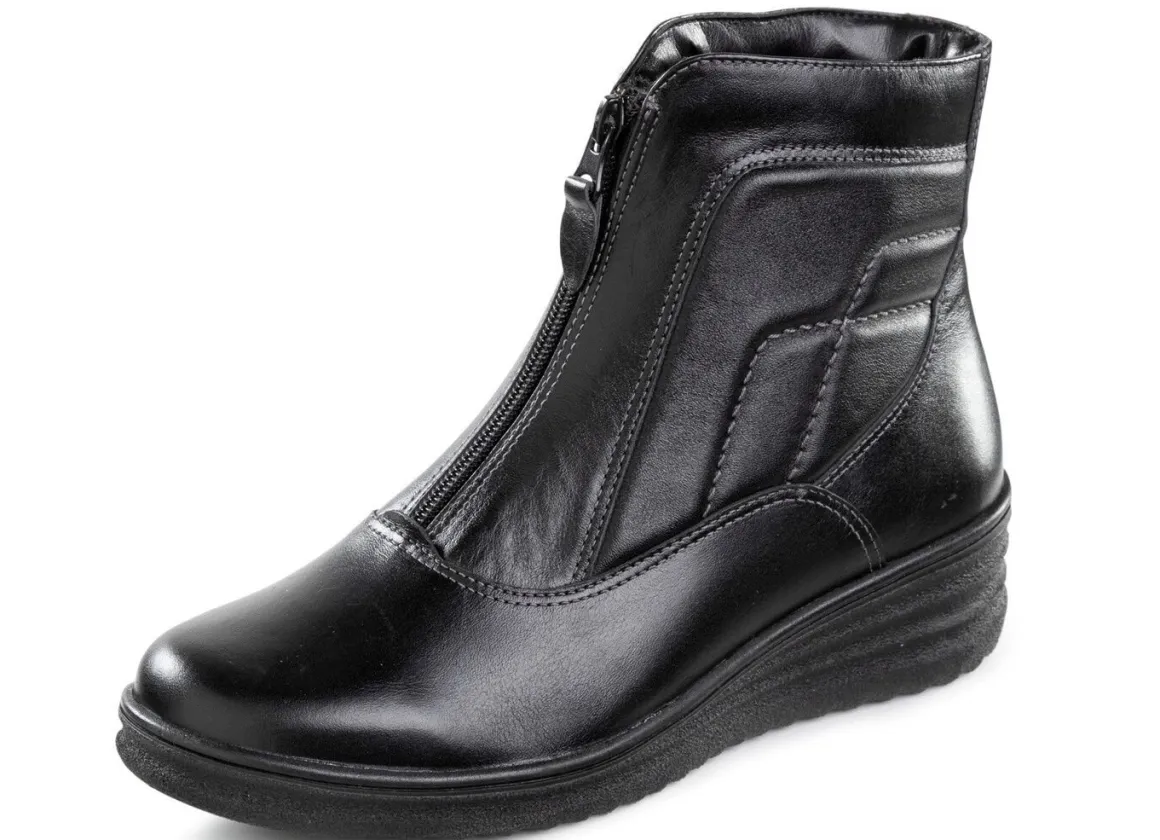 ELENA EDEN, gefütterte Damen-Stiefeletten, Winterschuhe, Weite H, mit Lammfell