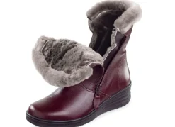 ELENA EDEN, gefütterte Damen-Stiefeletten, Winterschuhe, Weite H, mit Lammfell