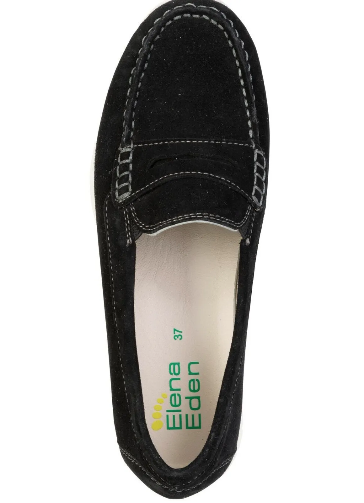 ELENA EDEN, klassische Damen-Slipper, Weite H, mit herausnehmbarem Fußbett