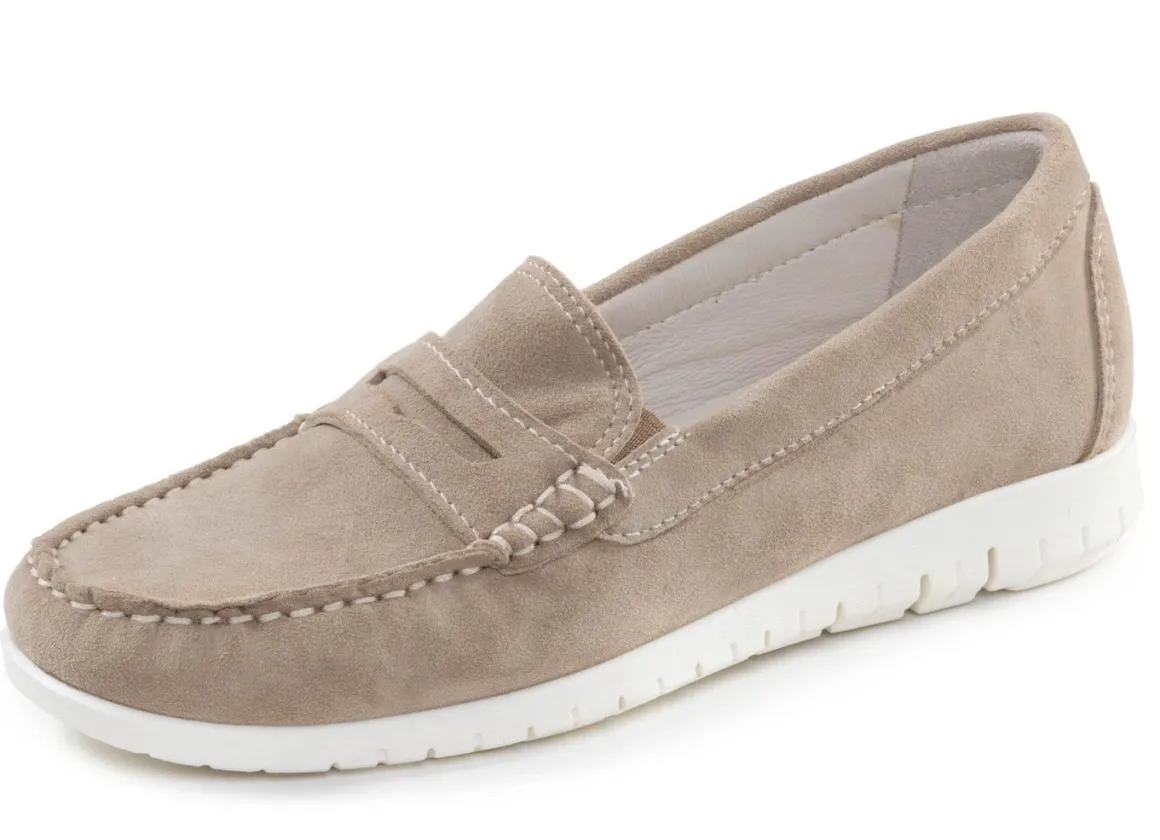 ELENA EDEN, klassische Damen-Slipper, Weite H, mit herausnehmbarem Fußbett
