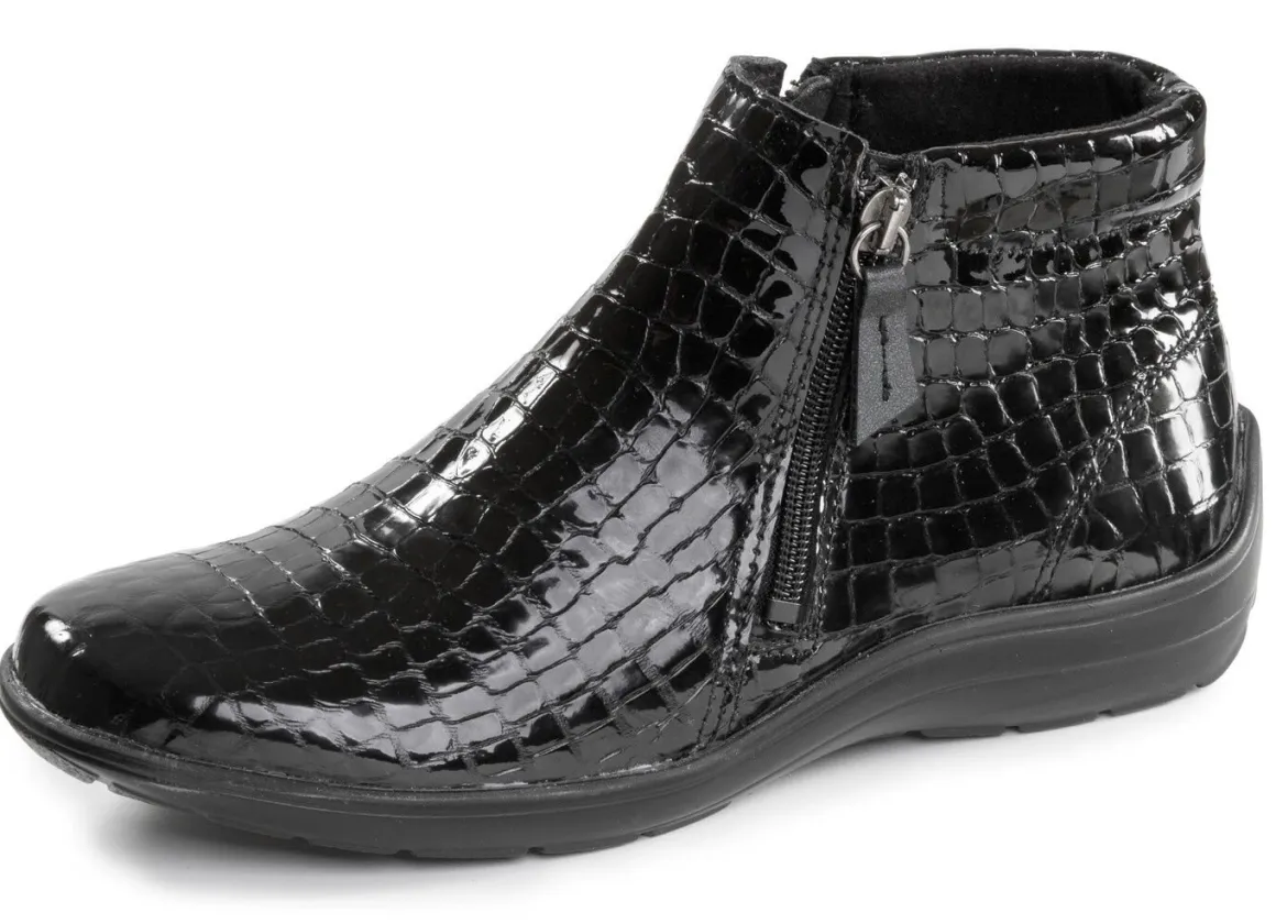 ELENA EDEN, komfortable Damen-Stiefeletten, Weite H, mit herausnehmbarem Fußbett