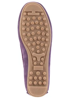 ELENA EDEN Mokassin-Slipper aus geschmeidigem Rind-Veloursleder