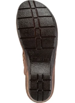 ELENA EDEN Pantolette mit dezenter Knitter-Struktur