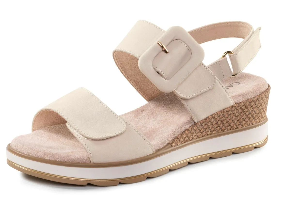 ELENA EDEN Sandalette aus feinem Nubukleder