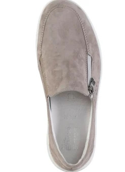 ELENA EDEN Slipper aus hochwertigem Veloursleder mit Zier-Perforation
