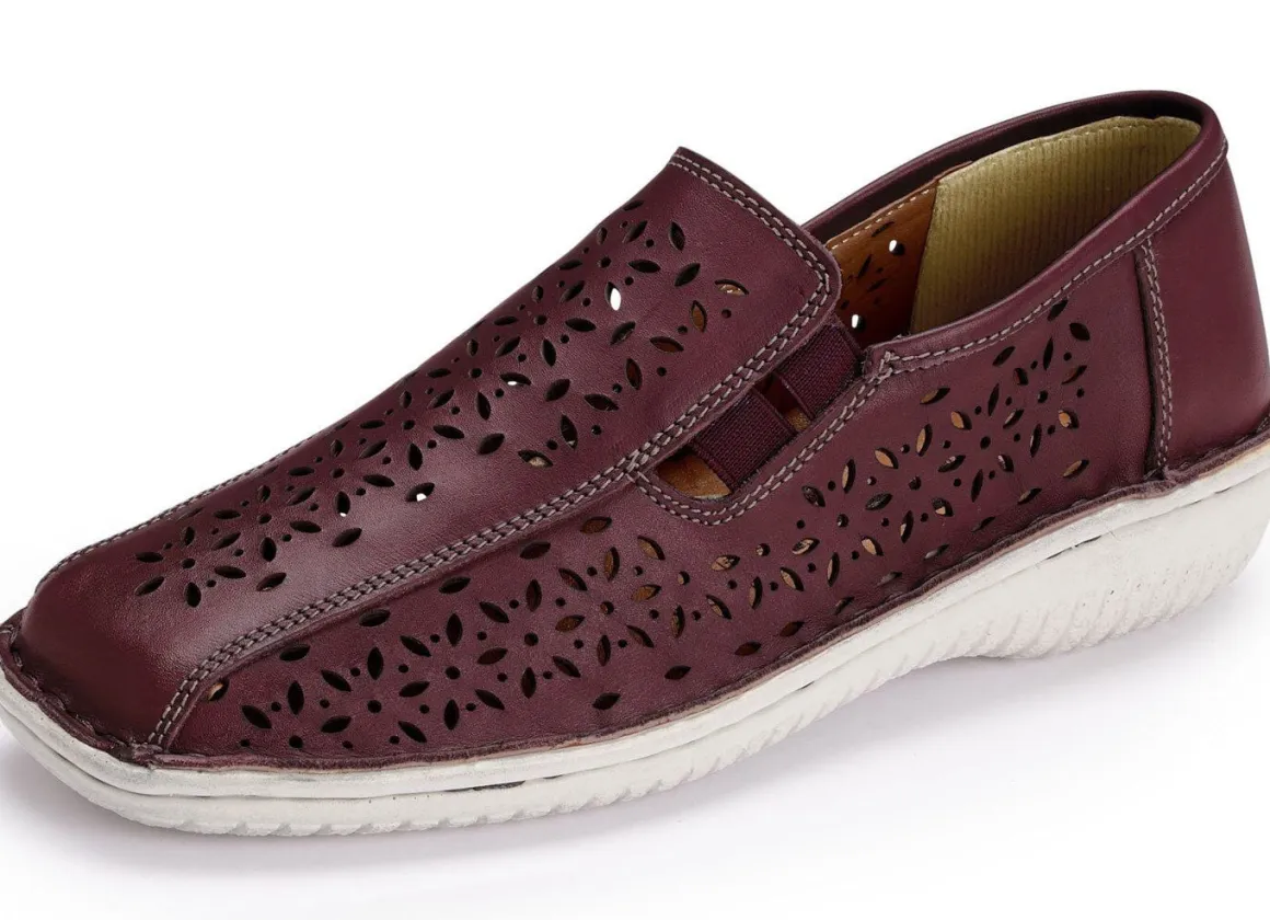 ELENA EDEN Slipper aus schattiertem Nappaleder