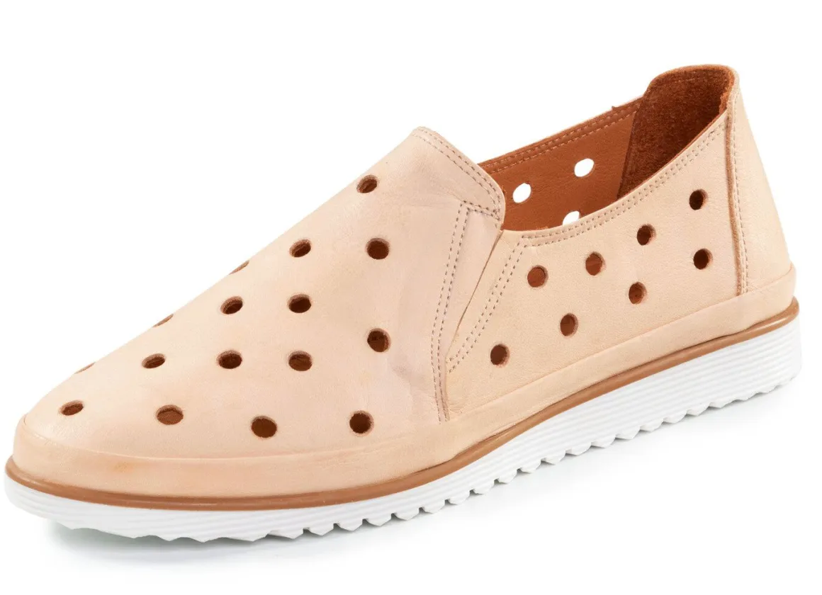 ELENA EDEN Slipper aus weichem Nappaleder mit Lochungen