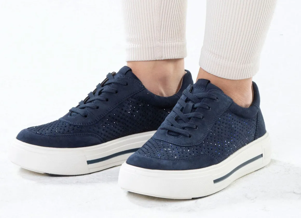 ELENA EDEN Sneaker aus feinem Veloursleder