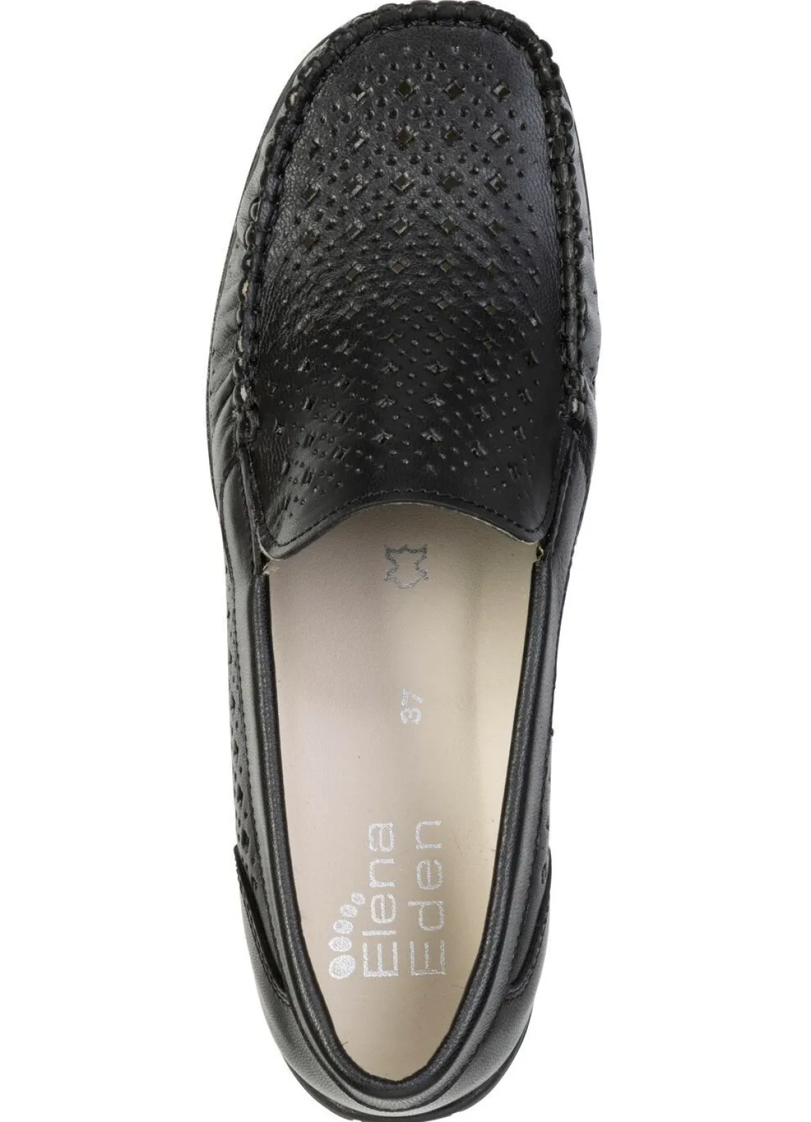 ELENA EDEN, sommerliche Damen-Slipper, Weite H, mit herausnehmbarem Fußbett