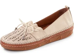 ELENA EDEN, sommerliche Damen-Slipper, Weite G, aus Leder
