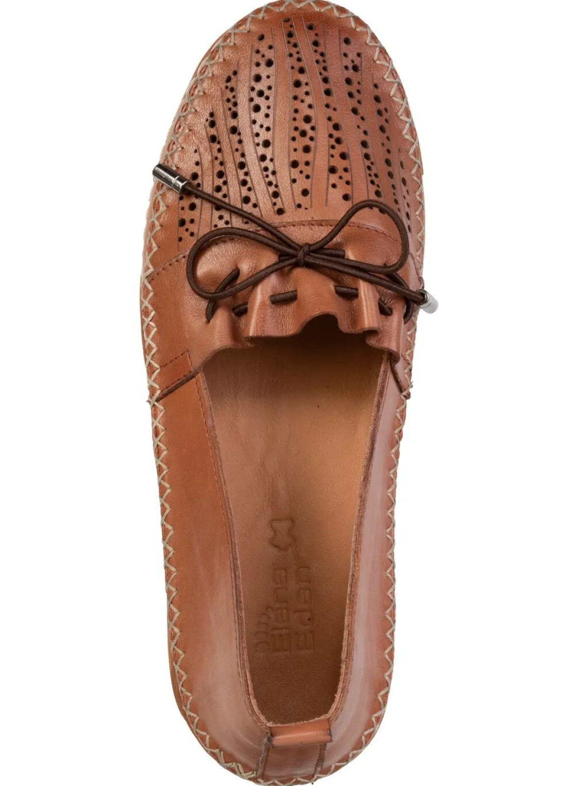 ELENA EDEN, sommerliche Damen-Slipper, Weite G, aus Leder