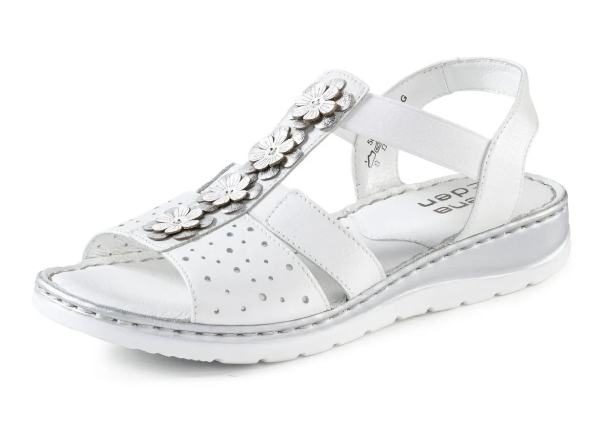 ELENA EDEN, sommerliche Damen-Sandalen, Weite G, aus Leder