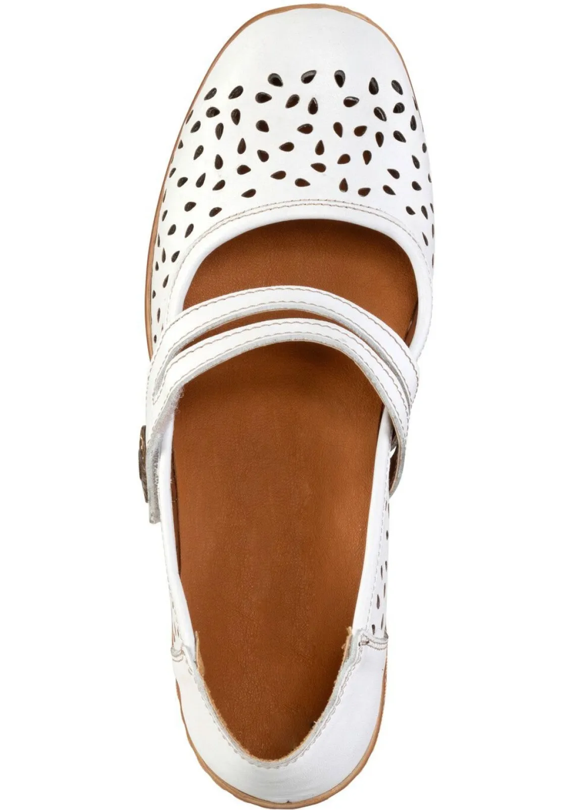 ELENA EDEN, sommerliche Damen-Spangenschuhe, Weite H, mit herausnehmbarem Fußbett