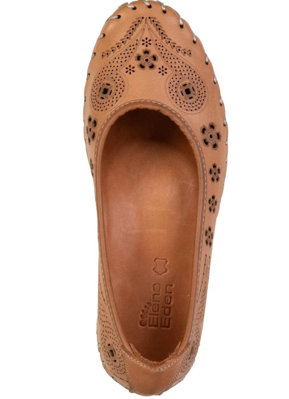 ELENA EDEN, sommerliche Damen-Ballerinas, Weite G, mit herausnehmbarem Fußbett
