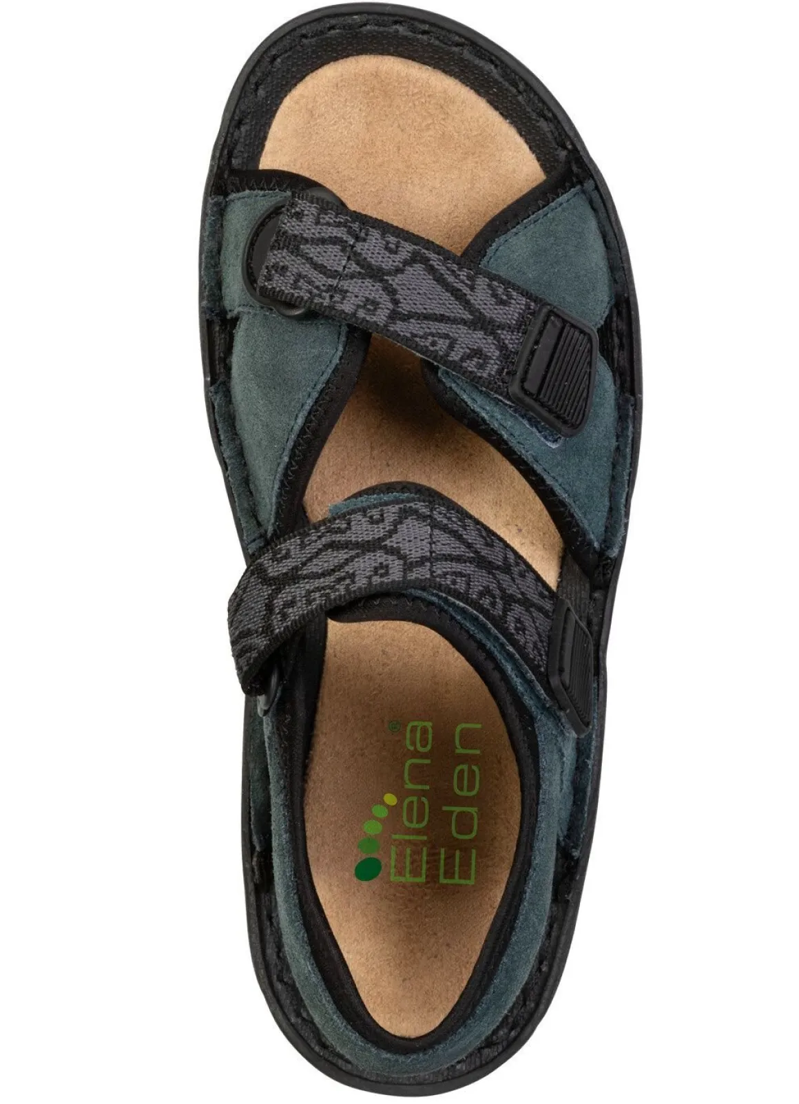ELENA EDEN, sportliche Damen-Sandalen, Weite G, mit Klettverschluss