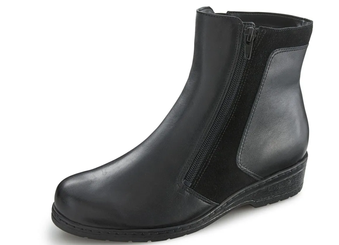 ELENA EDEN Stiefelette mit echtem Lammfellfutter