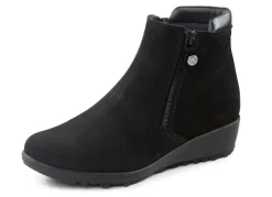 ELENA EDEN Stiefelette mit Nappaleder-Besatz