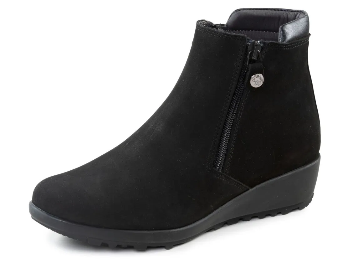 ELENA EDEN Stiefelette mit Nappaleder-Besatz