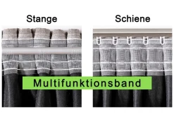 Energiespar-Verdunkelungsschals in Leinenoptik
