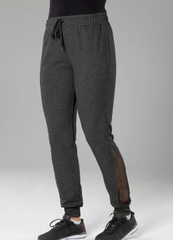 Freizeithose mit Netzeinsatz in 4 Farben