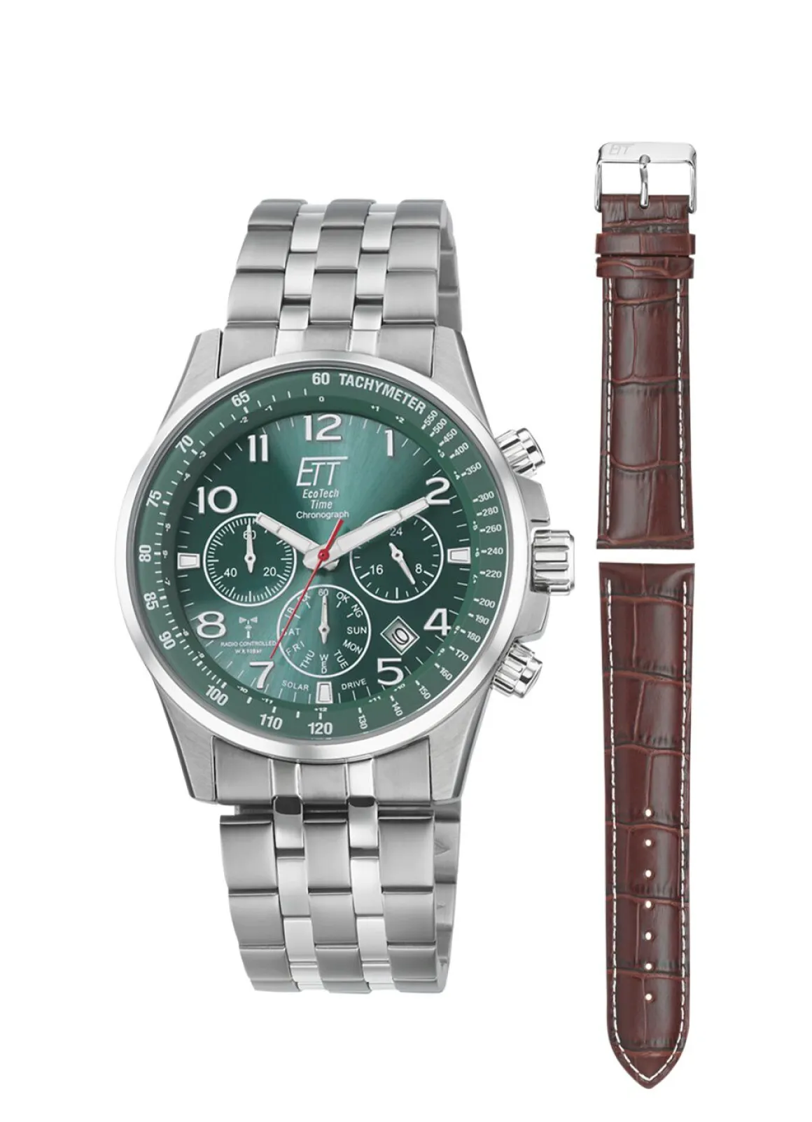Funk-Solar-Chronograph mit Wechselband