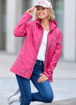 Funktionsjacke mit abnehmbarer Kapuze