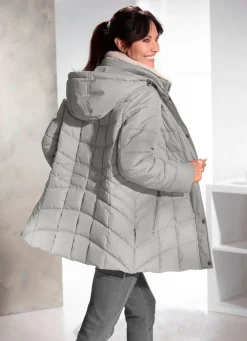 Funktionsjacke mit abnehmbarem Kunstpelz-Besatz am Kragen