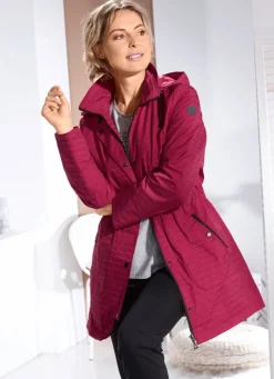 Funktionsjacke mit dezentem Streifendessin
