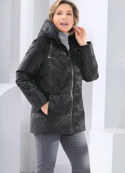 Funktionsjacke mit fester Kapuze