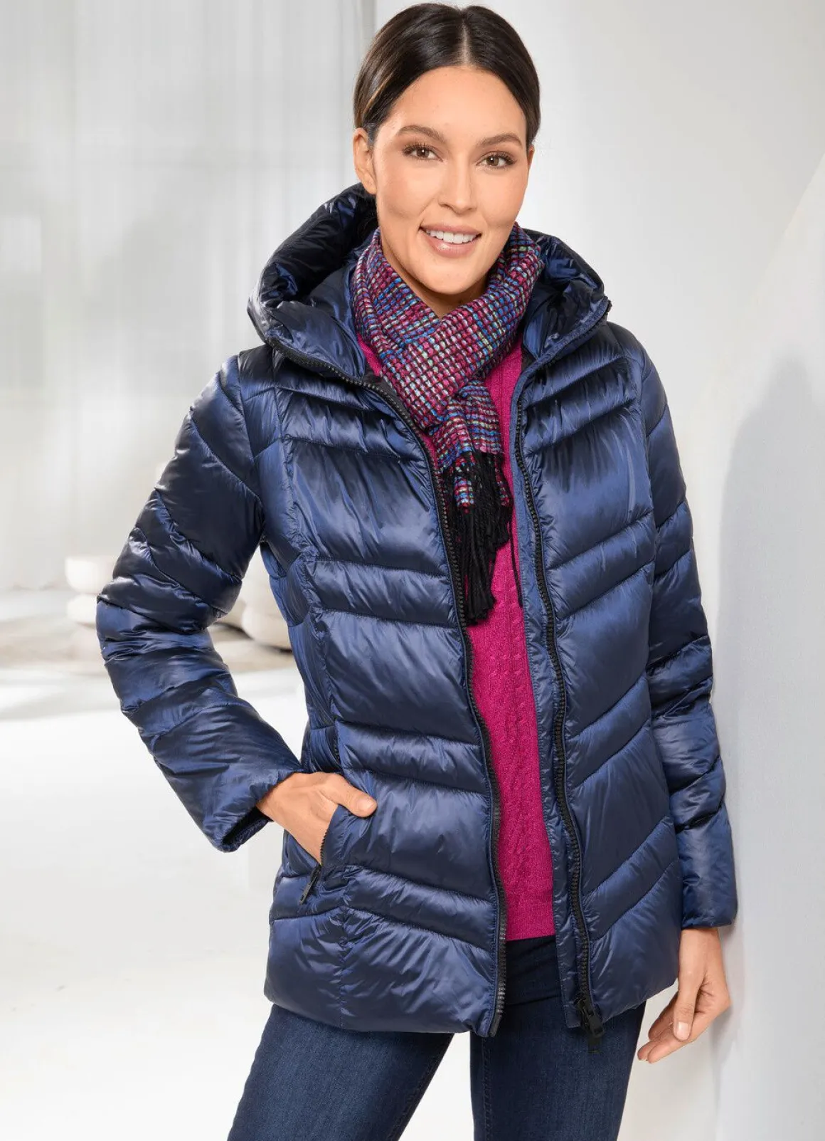 Funktionsjacke mit 2-Wege-Reißverschluss