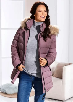 Funktions-Longjacke mit abnehmbarer Kapuze