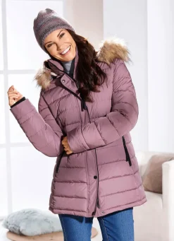 Funktions-Longjacke mit abnehmbarer Kapuze