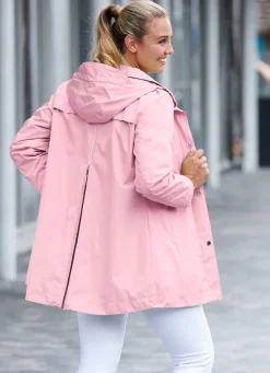 Funktions-Longjacke mit abnehmbarer Kapuze