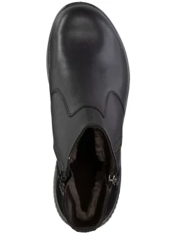 Gefütterte Damen-Boots, Winterschuhe, Weite K, mit Lammfell