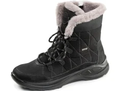 Gefütterte Damen-Boots, Winterschuhe, Weite H, mit Reißverschluss
