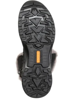 Gefütterte Damen-Boots, Winterschuhe, Weite H, mit Reißverschluss