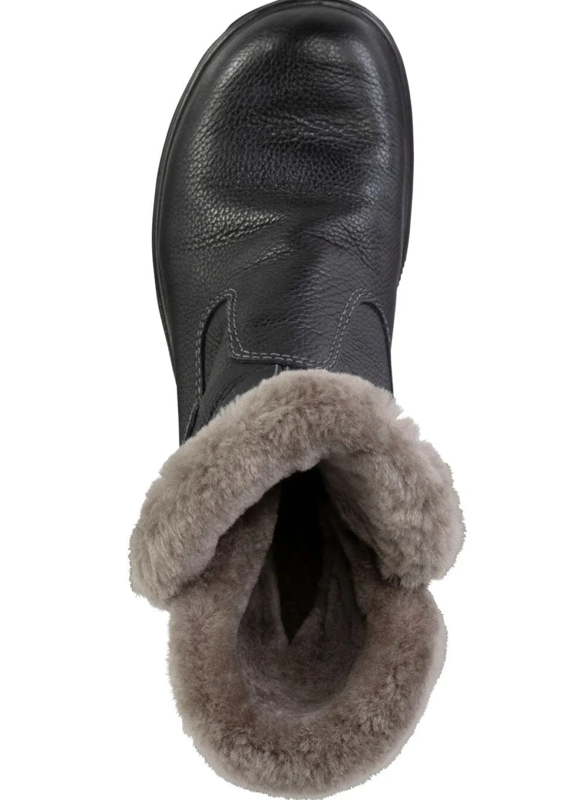 Gefütterte Damen-Stiefeletten, Winterschuhe, mit Lammfell