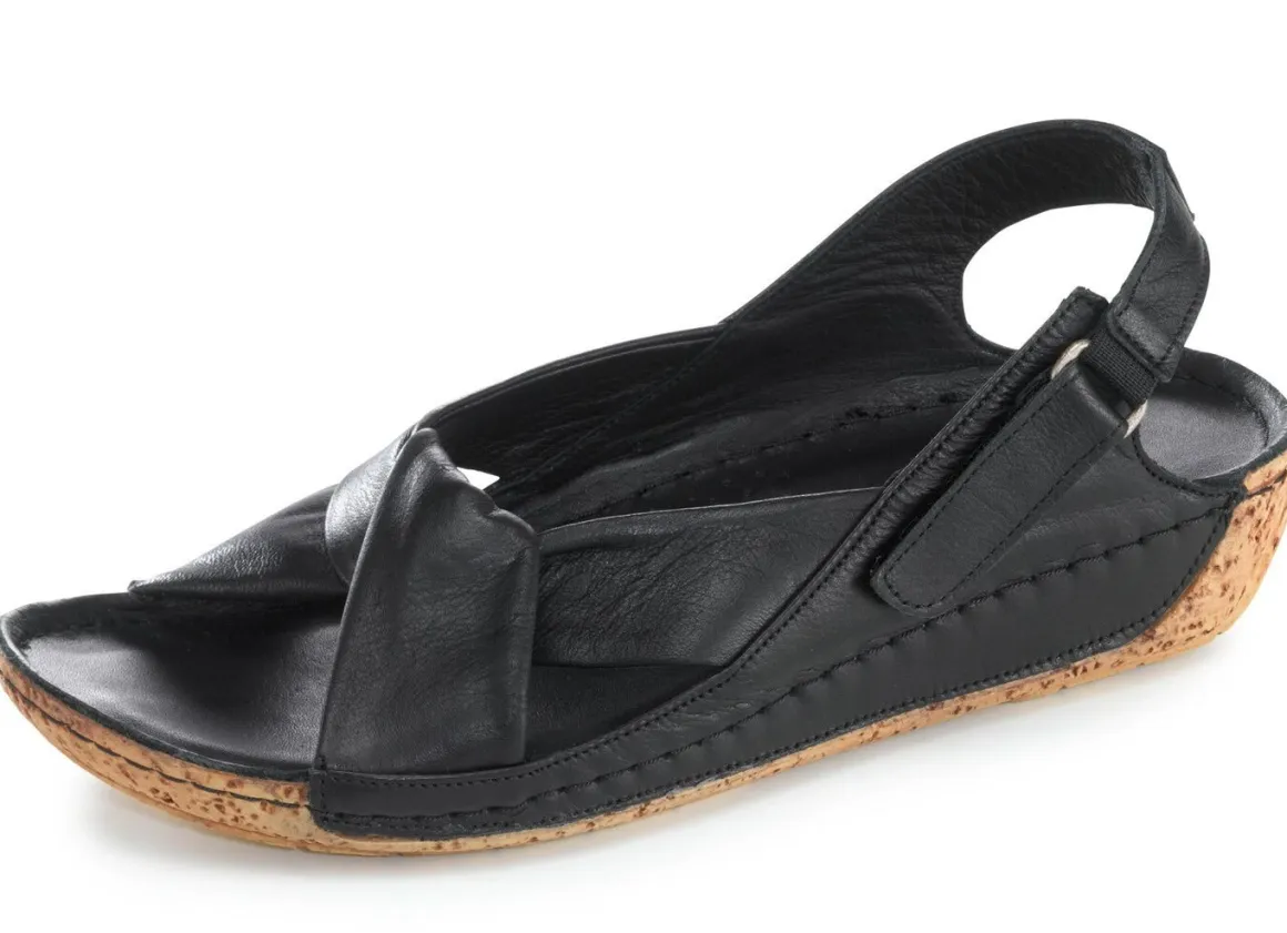 Gemini, bequeme Damen-Sandalen, Weite G, mit Gummizug