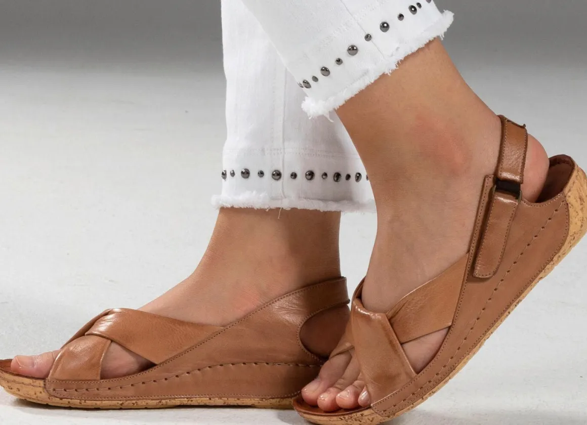 Gemini, bequeme Damen-Sandalen, Weite G, mit Gummizug