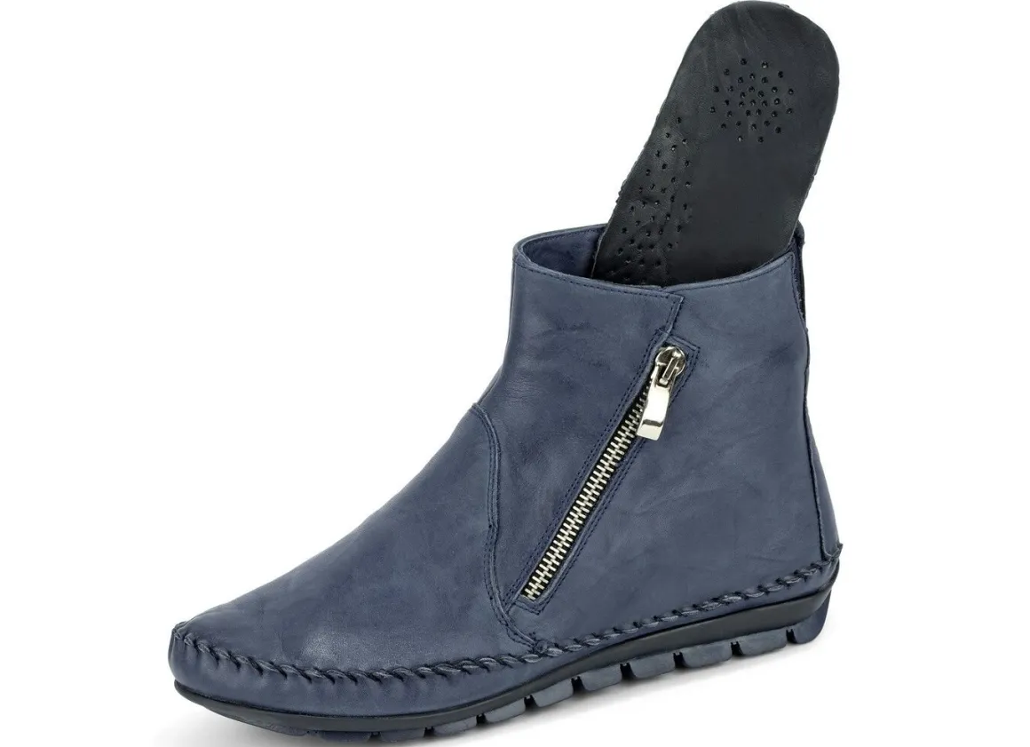 Gemini, bequeme Damen-Stiefeletten, Weite G, mit herausnehmbarem Fußbett