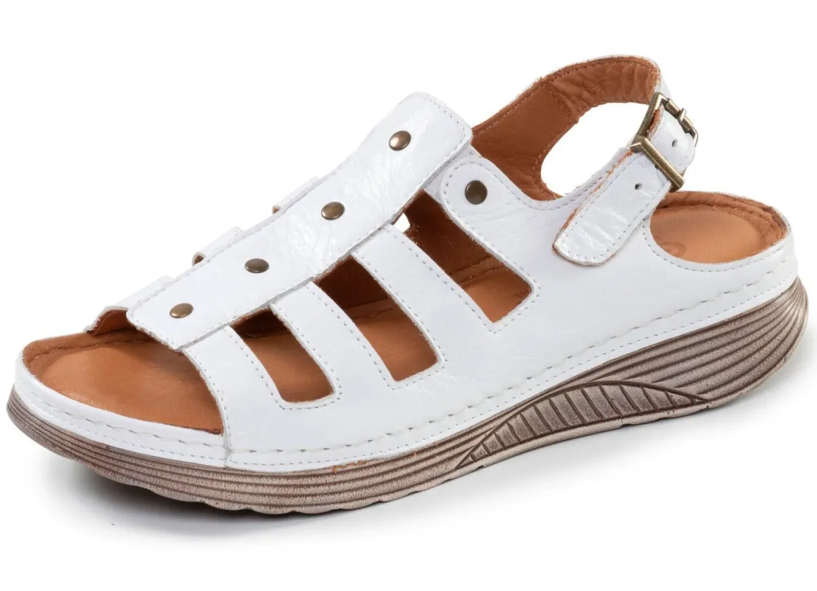 Gemini, klassische Damen-Sandalen, Weite G, aus Leder