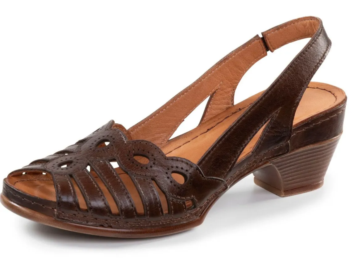 Gemini, klassische Damen-Sandaletten, Weite G, aus Leder
